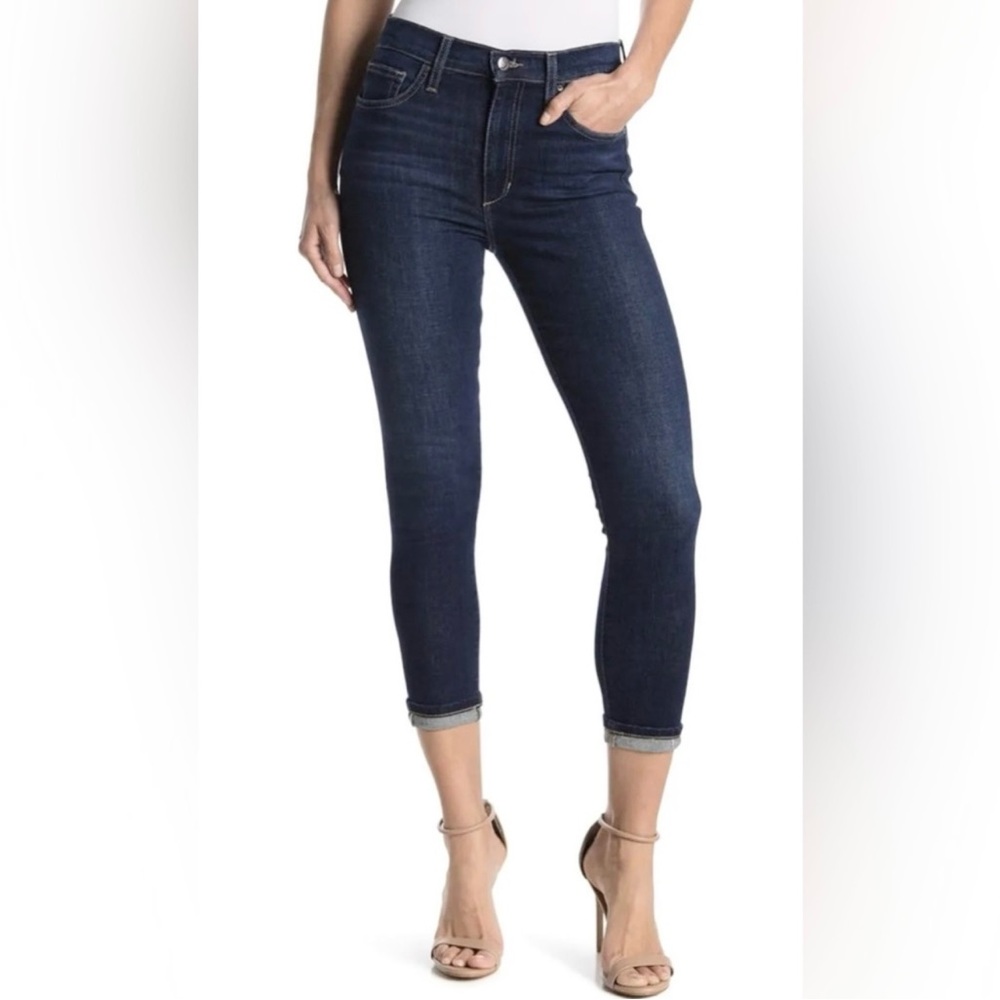 Joe’s High Rise Skinny Crop Cuffed Jeans